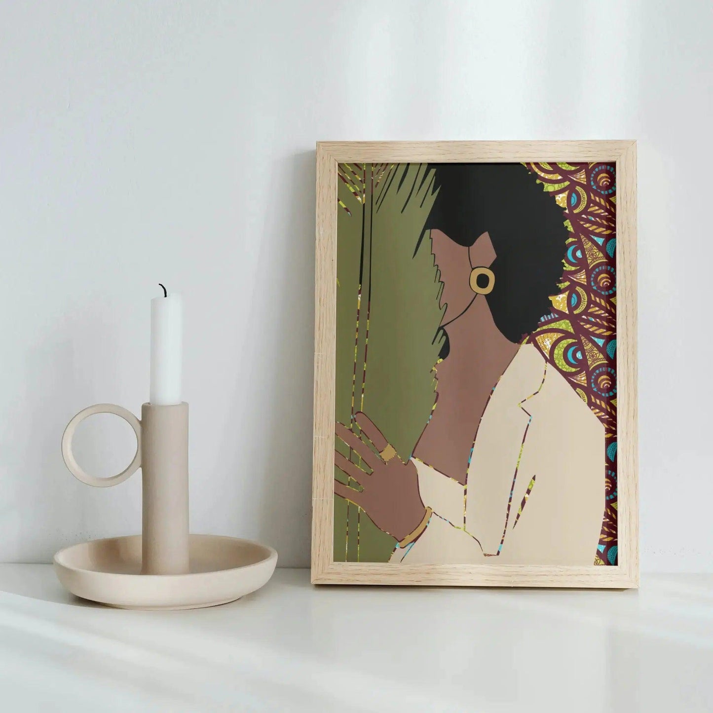 Autumn Palms Afrocentric Abstract Art Print - Home Sweet Soul