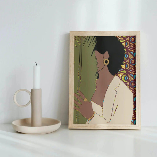 Autumn Palms Afrocentric Abstract Art Print - Home Sweet Soul