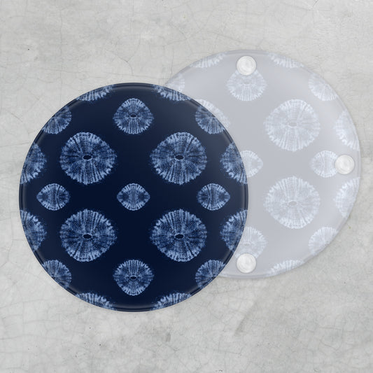 Blue Gara Glass Coaster - Sierra Leone