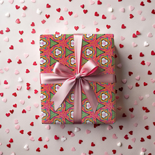 Bloom In Bold Gift Wrap Sheet - Home Sweet Soul