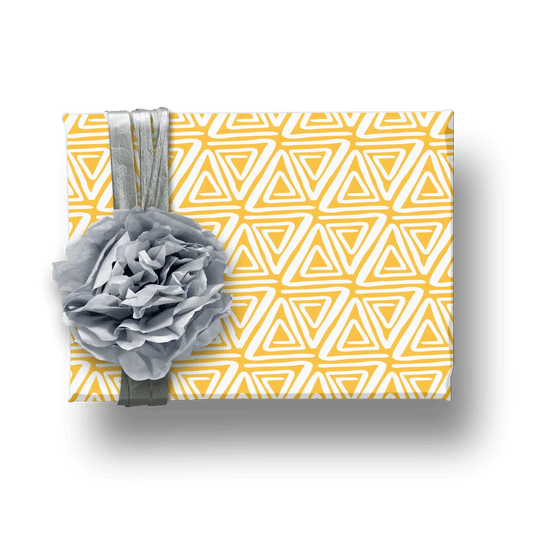 Afrocentric Citrus Summer Gift Wrap Set of Two (Yellow) - Home Sweet Soul