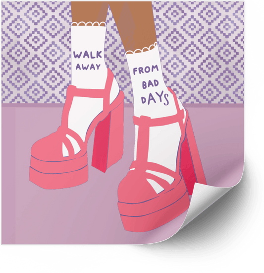 Walk away from Bad Days - Mug Waterslide Decal - Home Sweet Soul