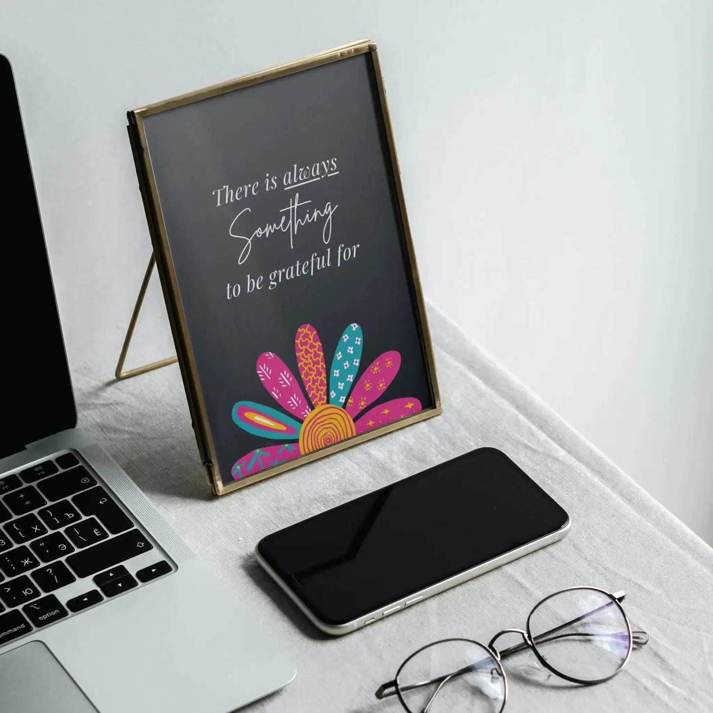 Motivational 'Grateful' Art Print Poster - Home Sweet Soul