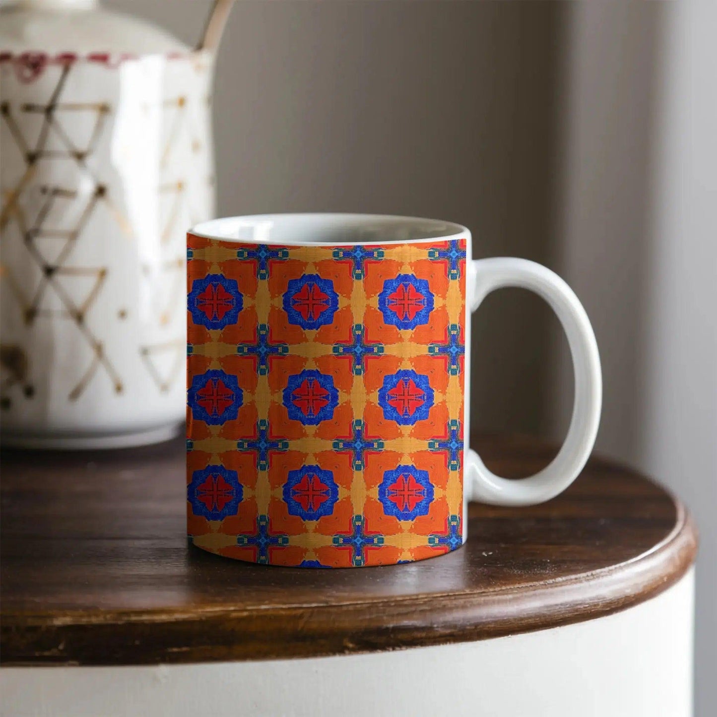 Ubuntu Living 11oz Mug Orange & Blue - Home Sweet Soul