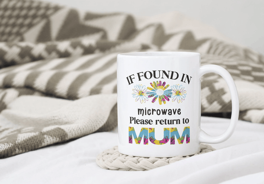 Afrocentric Funny quote mug 'If found in microwave' - Home Sweet Soul