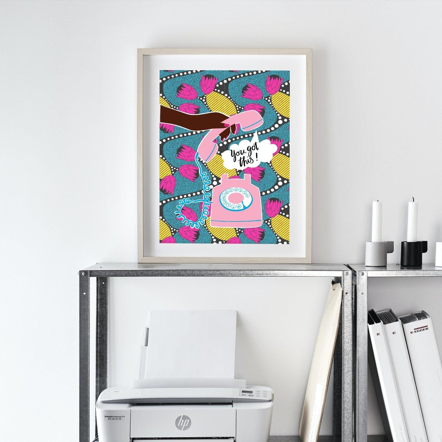 Retro Afrocentric 'You've got this' Wall Art Print - Home Sweet Soul