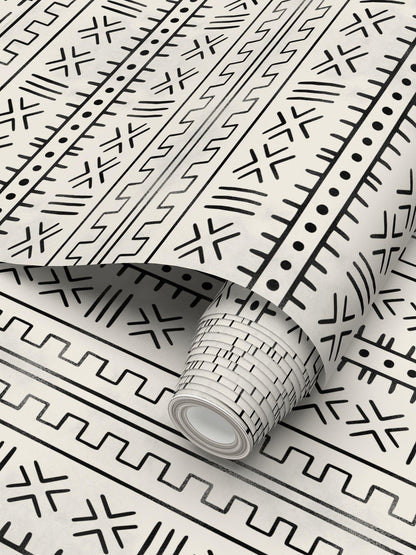 Tribal Wallpaper (Mono) - Home Sweet Soul