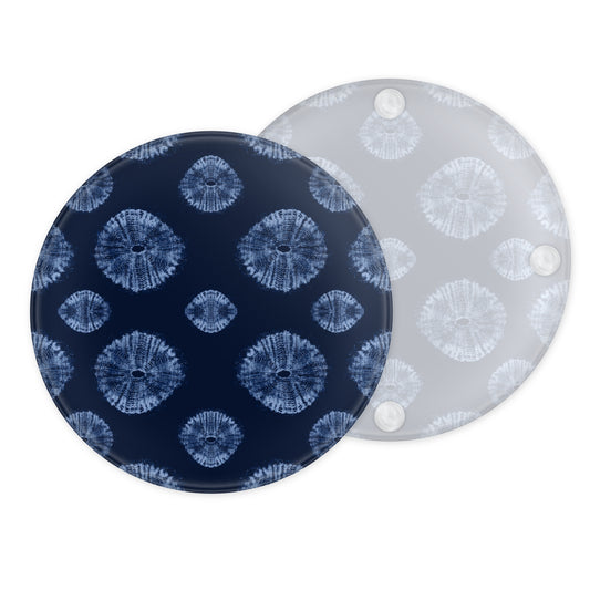 Blue Gara Glass Coaster - Sierra Leone