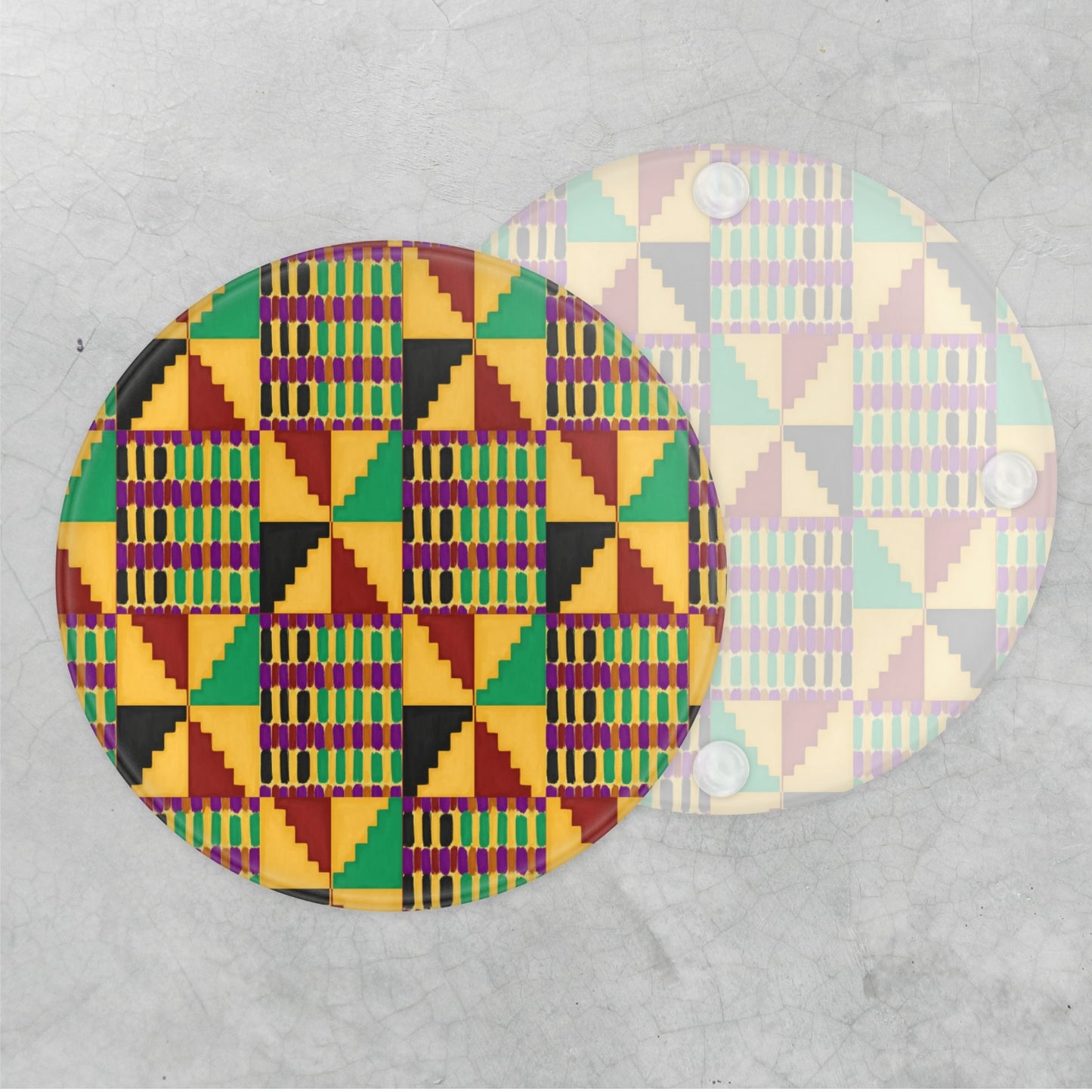 Glass Coaster - Classic Kente