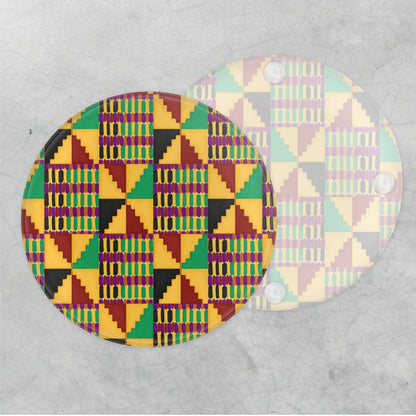 Glass Coaster - Classic Kente
