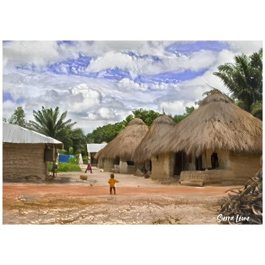 Community Living- Sierra Leone Art Print