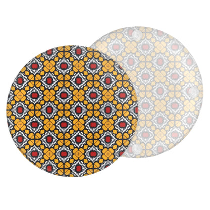 Solaris Yellow Glass Coaster