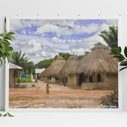 Community Living- Sierra Leone Art Print