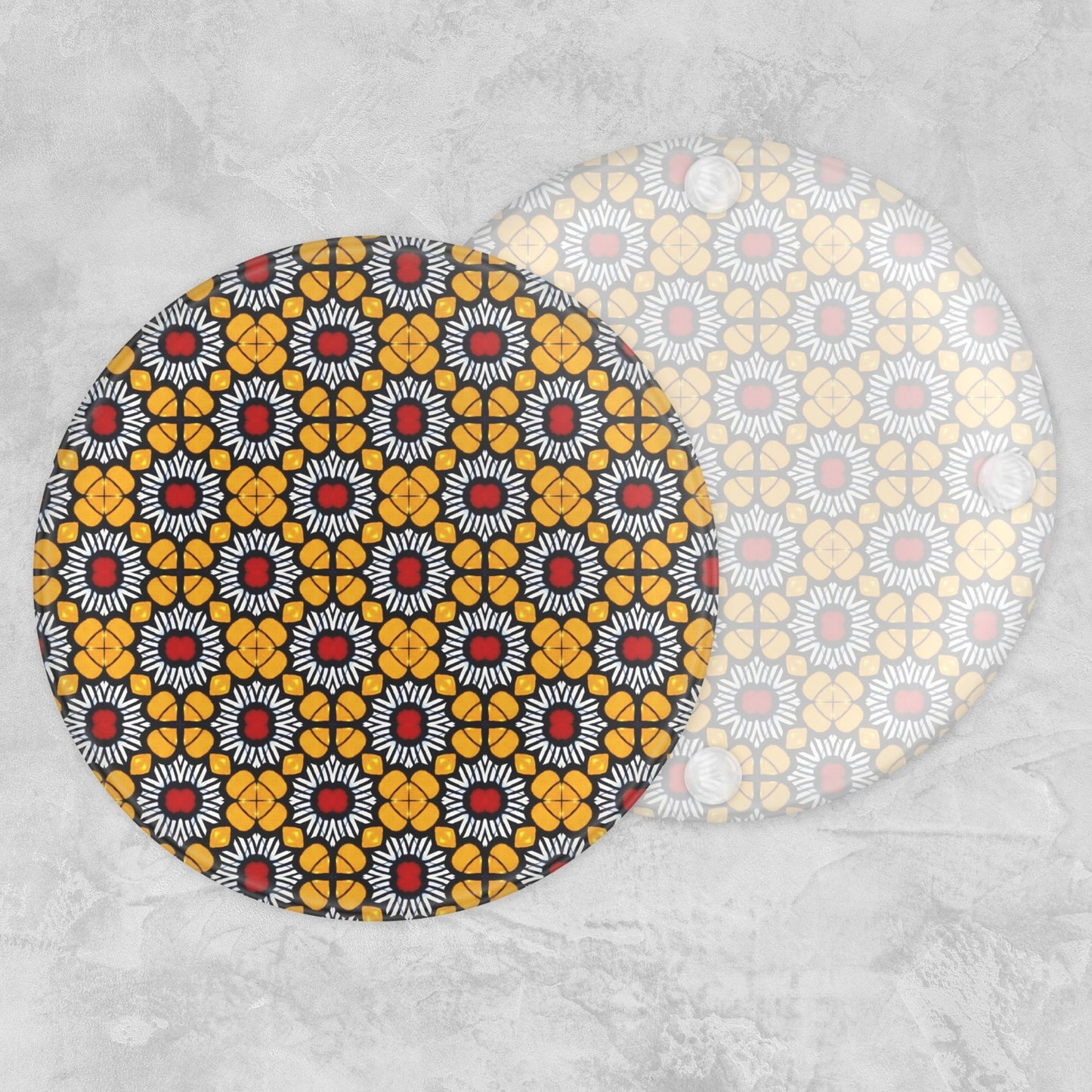 Solaris Yellow Glass Coaster