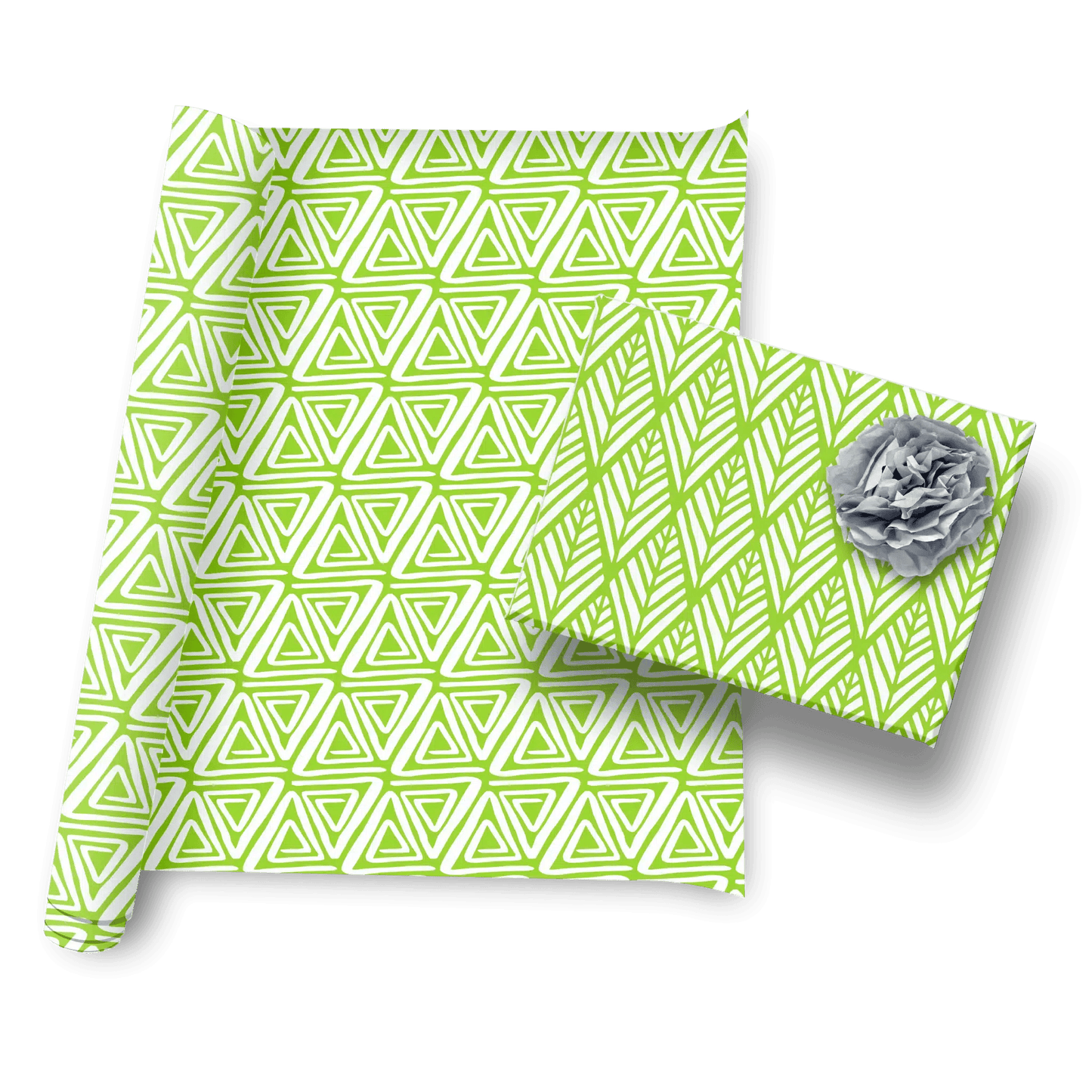 Afrocentric Citrus Summer Gift Wrap Set of Two (Green) - Home Sweet Soul
