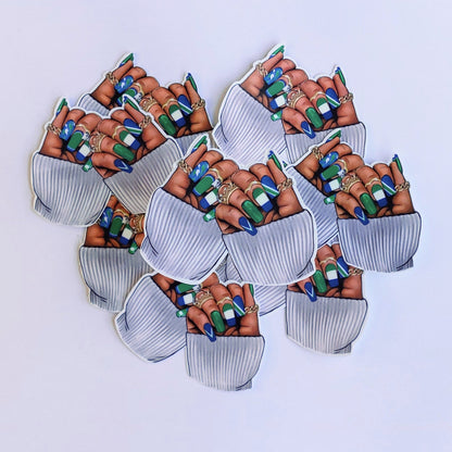 Sierra Leone Nails Sticker