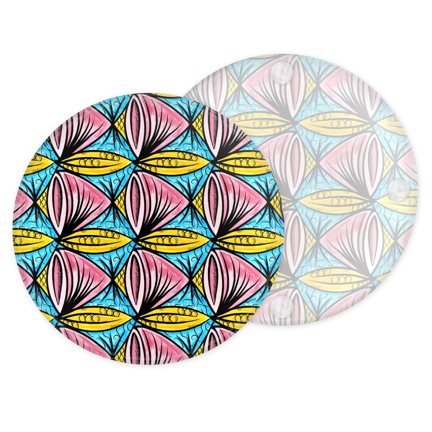 Coral Echoes Glass Coaster