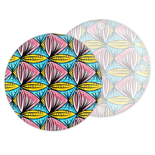 Coral Echoes Glass Coaster