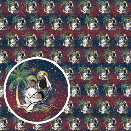 Black Nativity Gift Wrapping Paper - Home Sweet Soul