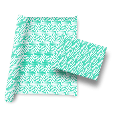 Afrocentric Berry Summer Gift Wrap Set of Two (Teal) - Home Sweet Soul