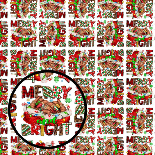 Merry Xmas Nail Art Gift Wrap - Home Sweet Soul