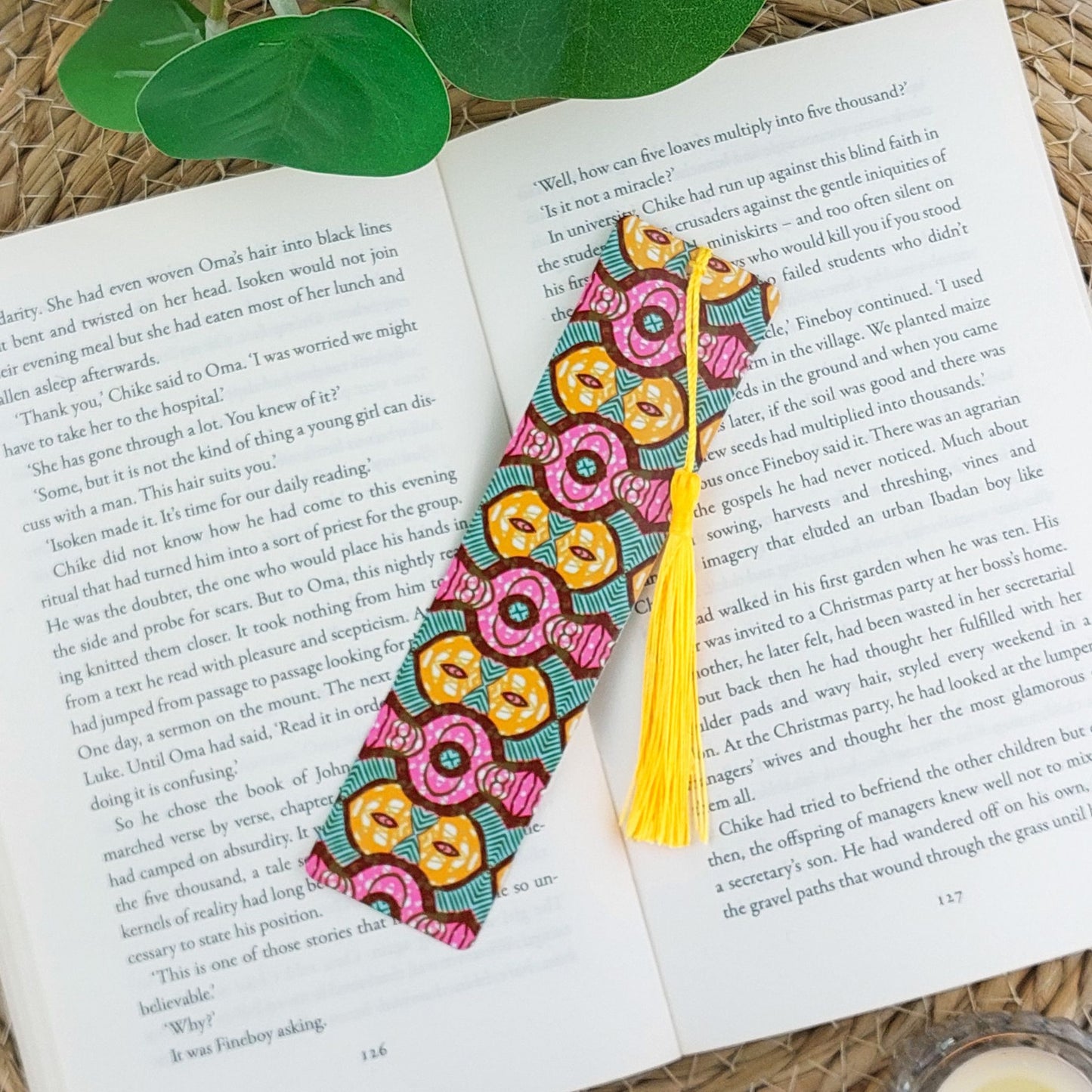 Boyoma Flow - Aluminium Afrocentric Bookmark Double Sided