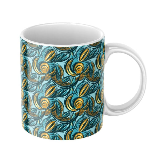 Catumbela Teal Afrocentric 11oz Mug